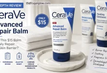 CeraVe Advanced Repair Balm tube displayed on a clean white surface for an honest review of the affordable barrier repair skincare balm.